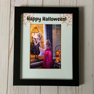 Halloween Picture Frame | Personalized frame for 5x7 photo | Trick or Treat Photo Frame