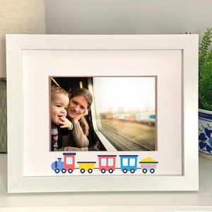 Train Picture Frame | Personalized Picture Frame 5x7