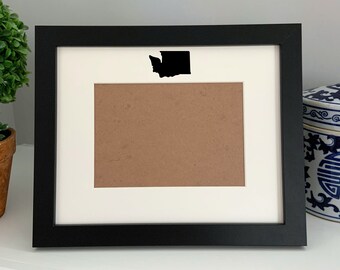 Washington State Photo Frame | Personalized 5x7 Travel Souvenir
