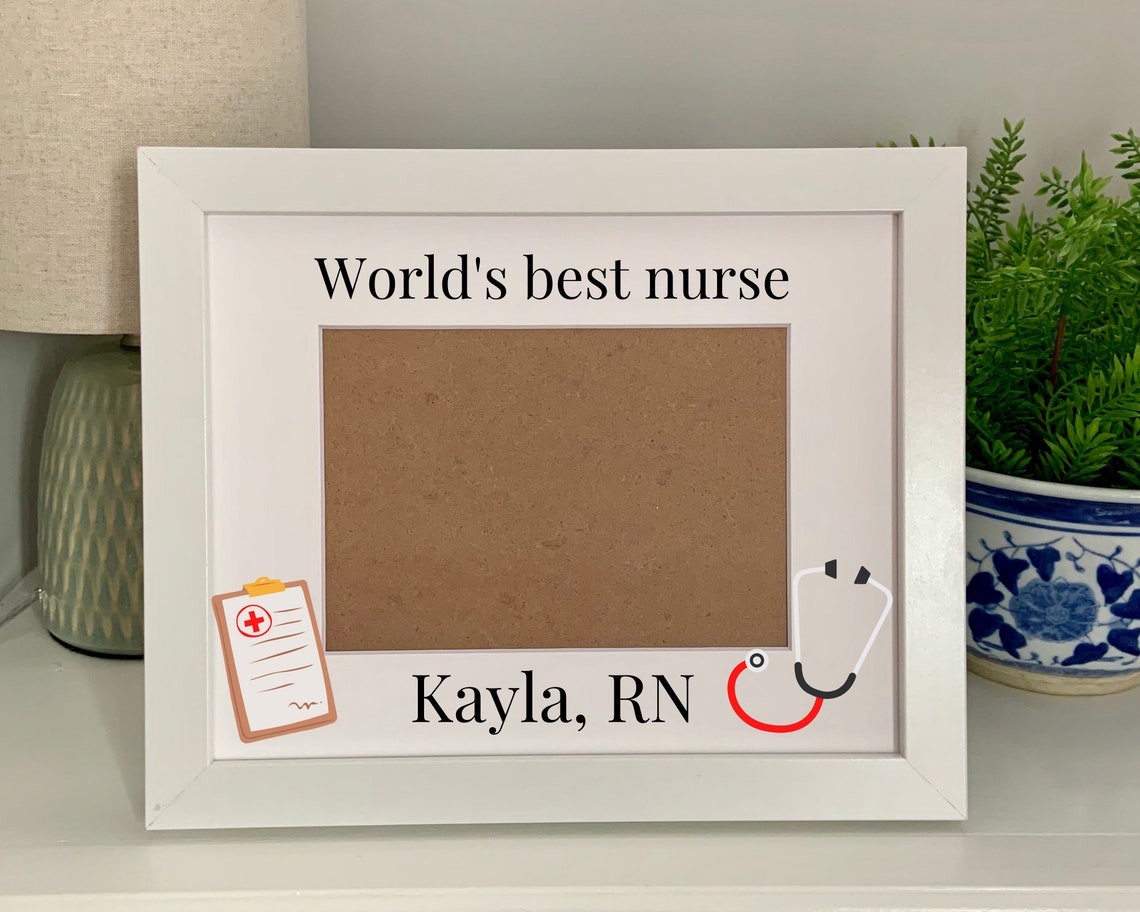 Nurse Picture Frame Personalized Picture Frame 5x7 Medical Etsy