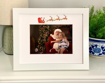 Christmas picture frame | Santa Claus Frame for 5x7 Photo