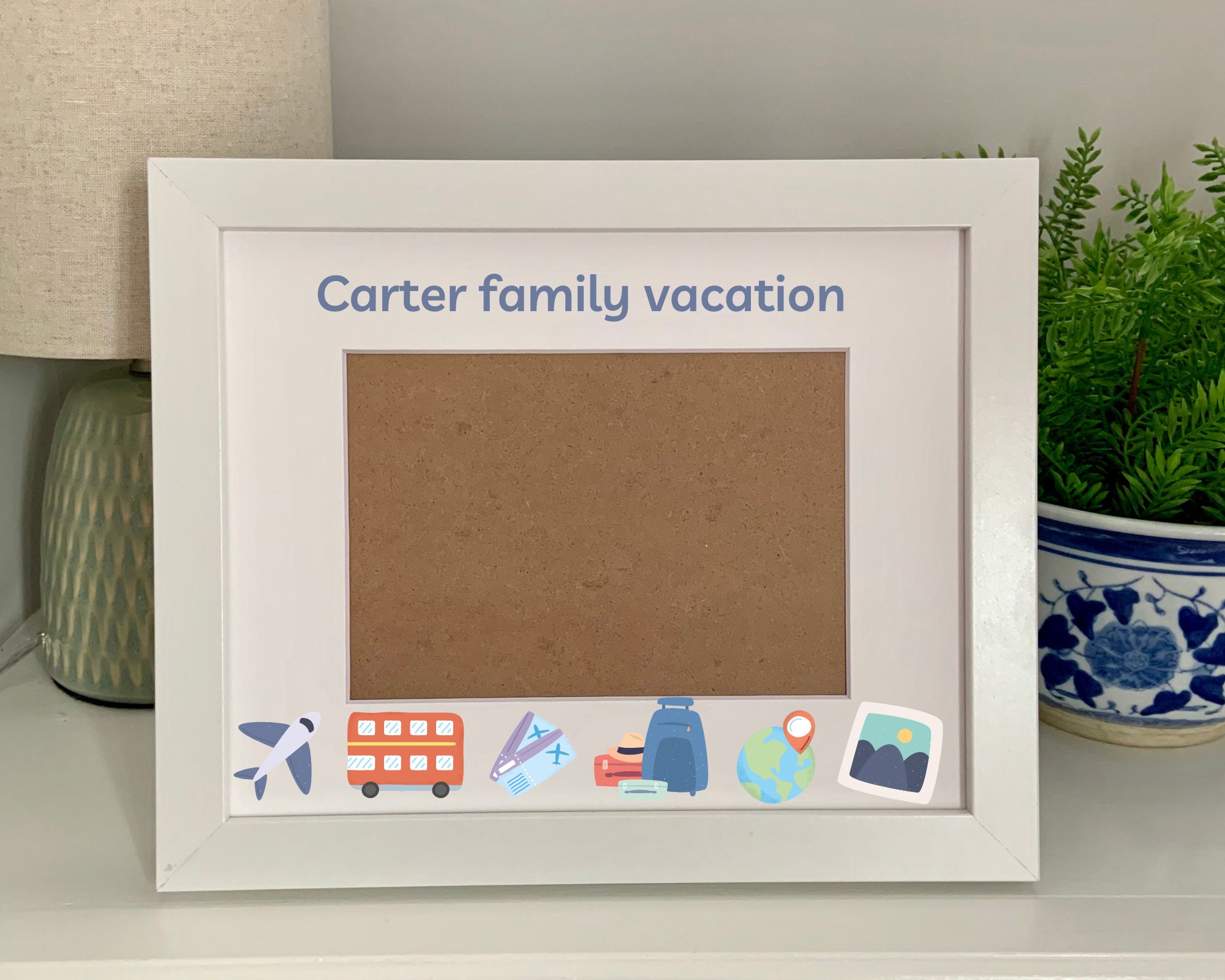 Travel Picture Frame Personalized Picture Frame 5x7 Etsy