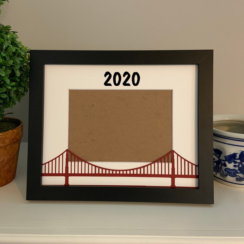 San Francisco Picture Frame Golden Gate Bridge Etsy