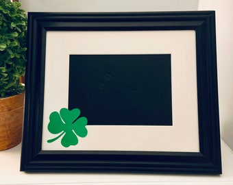 St. Patrick's Day Picture Frame | Personalized Picture Frame 5x7 | Irish Shamrock