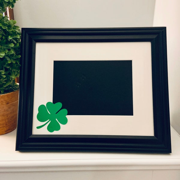 St. Patrick's Day Picture Frame | Personalized Picture Frame 5x7 | Irish Shamrock