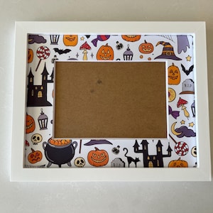 Halloween Picture Frame | Personalized frame for 5x7 photo | Trick or Treat Photo Frame