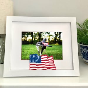 American Flag Picture Frame | Personalized Picture Frame 5x7 | American Flag, Patriotic, Independence Day