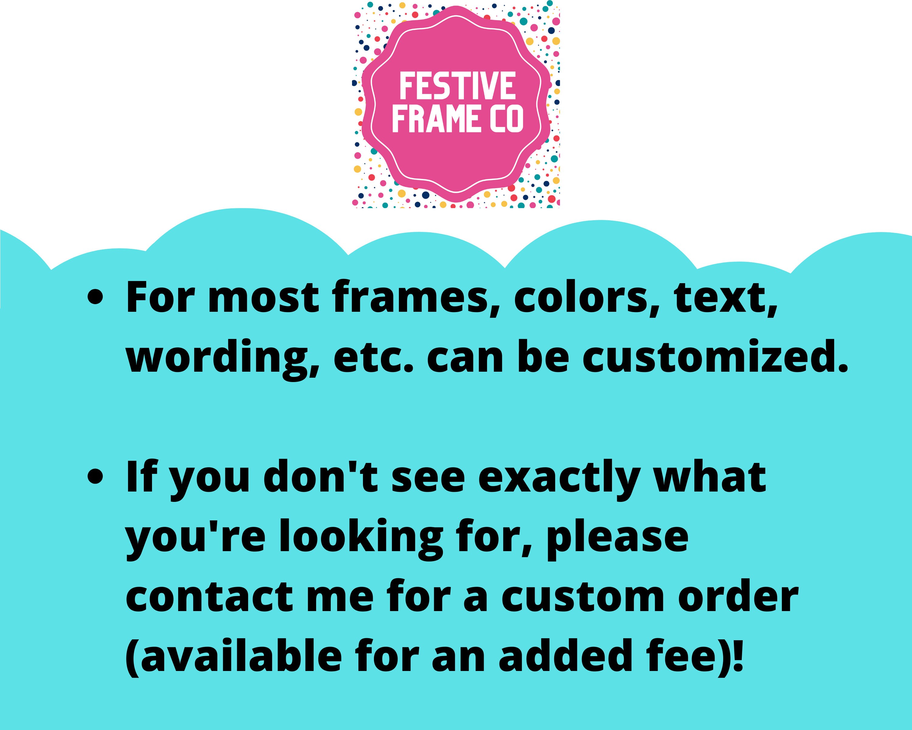 Easter Picture Frame Personalized Picture Frame 5x7 Etsy