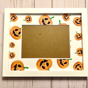 Halloween Picture Frame | Personalized frame for 5x7 photo | Trick or Treat Photo Frame