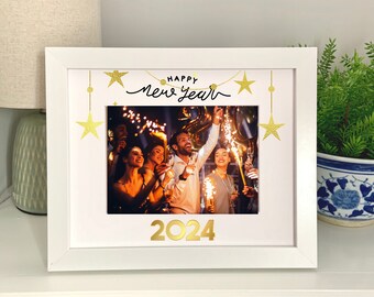 New Year's Picture Frame: 2024 NYE Photo Display (5x7 Photo)