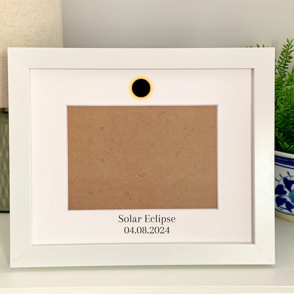 Solar Eclipse Personalized Picture Frame 5x7