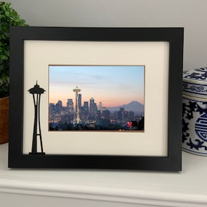 Seattle Washington Picture Frame | Space Needle | Personalized Picture Frame 5x7
