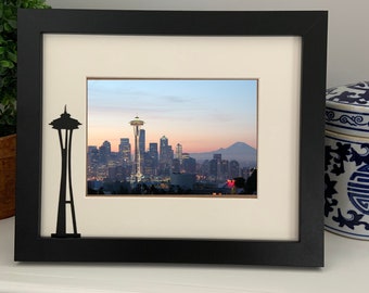 “Seattle Washington Bilderrahmen | Mehrzwecknadel | Personalisierter Bilderrahmen 5x7