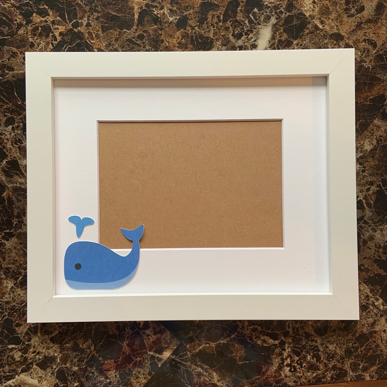 Whale Picture Frame Personalized Picture Frame 5x7 Baby Etsy