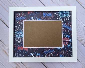 Independence Day Picture Frame | Personalized Picture Frame 5x7 | American Flag, Patriotic, Independence Day