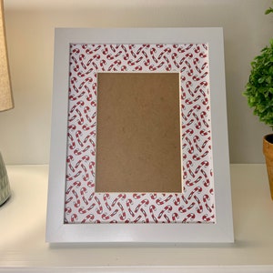 Christmas picture frame | Candy Cane Frame for 5x7 Photo