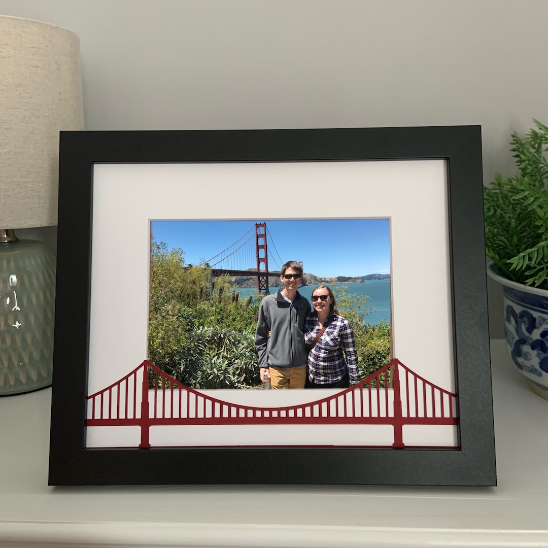 San Francisco Picture Frame Golden Gate Bridge Personalized Picture