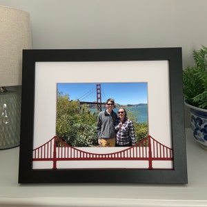 San Francisco Picture Frame | Golden Gate Bridge | Personalized Picture Frame 5x7