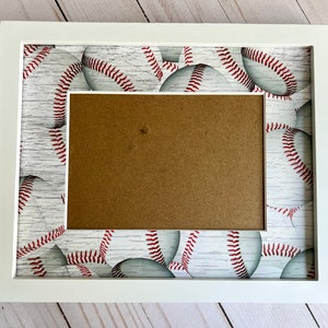 Honkbal fotolijst | Gepersonaliseerde fotolijst 5x7