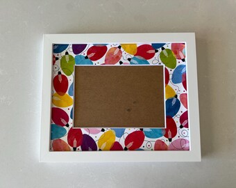 Christmas Lights Picture Frame | Holiday Photo, 5x7