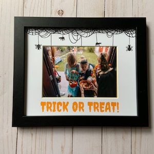 Halloween Picture Frame | Personalized frame for 5x7 photo | Trick or Treat Photo Frame
