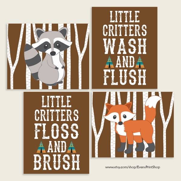 Woodland Bathroom Etsy