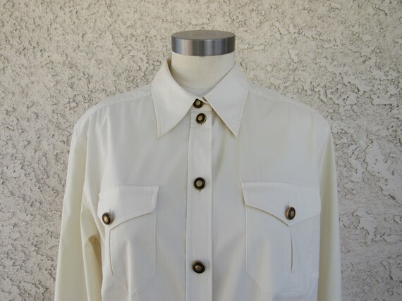1980s Mondi Button Front Shirt