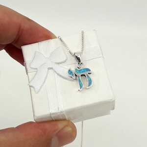 Chai necklace, Opal Chai necklace, Hebrew necklace, Jewish woman gift, Jewish jewelry, Judaica jewelry, Israeli jewelry,