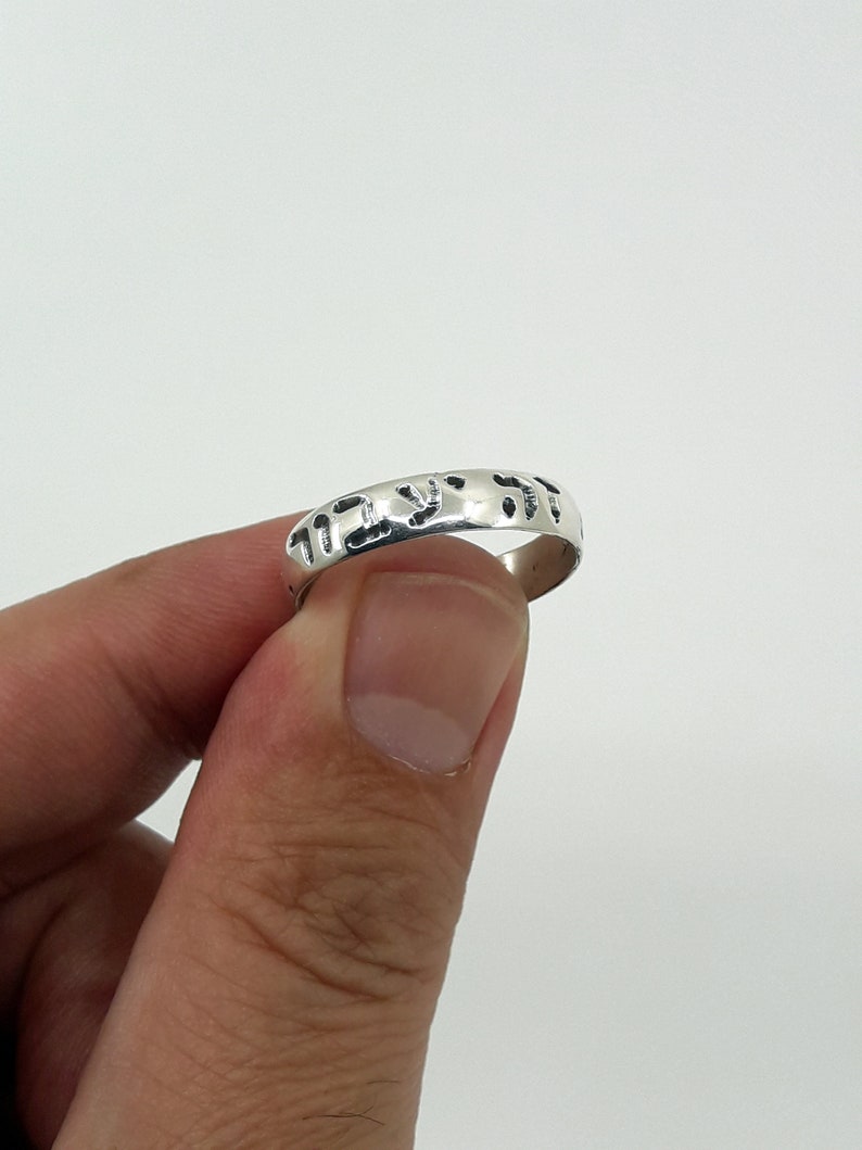 Hebrew Ring Jewish gift Popular Ring Inspirational Ring 925 silver ring This too shall pass Ring Jewish ring