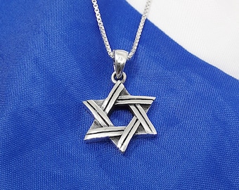 Men Star of David solid sterling silver