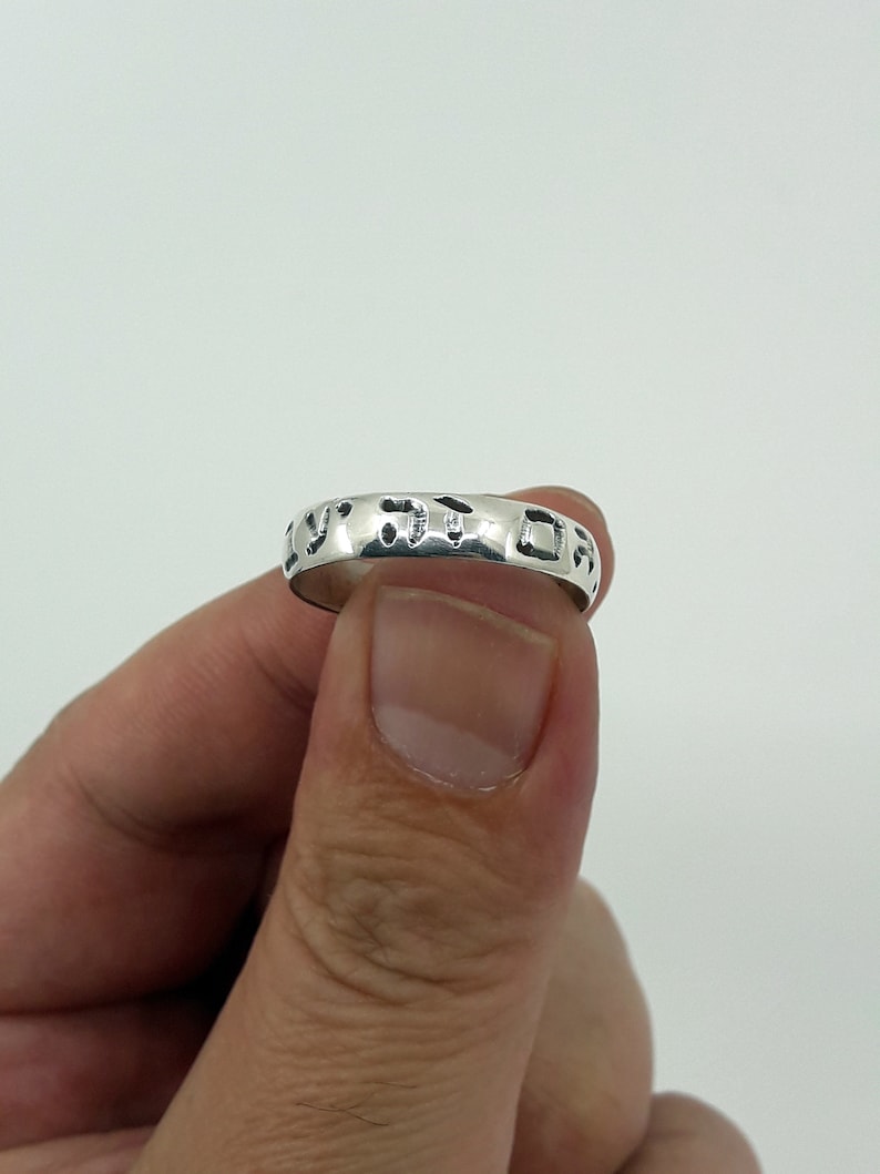 Hebrew Ring Jewish gift Popular Ring Inspirational Ring 925 silver ring This too shall pass Ring Jewish ring