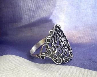 Shema Israel ring, 925 silver ring, Hebrew Ring, Inspirational Jewelry, Popular Ring, Jewish ring, Judaica jewelry, Jewish gift