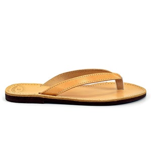 Flip Flops - Summer Beach Sandals from Genuine Full Grain Leather Handmade in Greece.