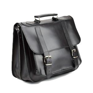 Leather Messenger Bag 13 inch Laptop Bag from Full Grain Leather, Briefcase Business Bag for Women or Men Handmade in Greece.