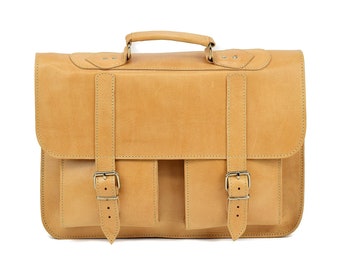 Professional Bag Leather Messenger Bag Men Leather Briefcase 15inch Laptop Bag Business Bag