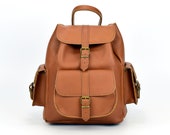 Women 39 s Backpack from Full Grain Leather, Medium Size Backpack, 100 Handmade in Greece.