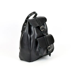 Minimalist Leather Backpack for Women Handmade of FULL GRAIN LEATHER, Perfect Gift for Her, Available in 6 Colors!