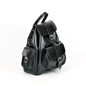 Sac à dos en cuir pour femmes, sac de sac de sac de tous les jours en cuir plein grain, 6 couleurs disponibles!