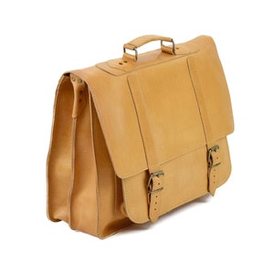 Men&#39;s Μessenger Βag from FULL GRAIN LEATHER - Professional Leather Briefcase, 17 inch Laptop Bag, Document Bag - 4 Colors Available!