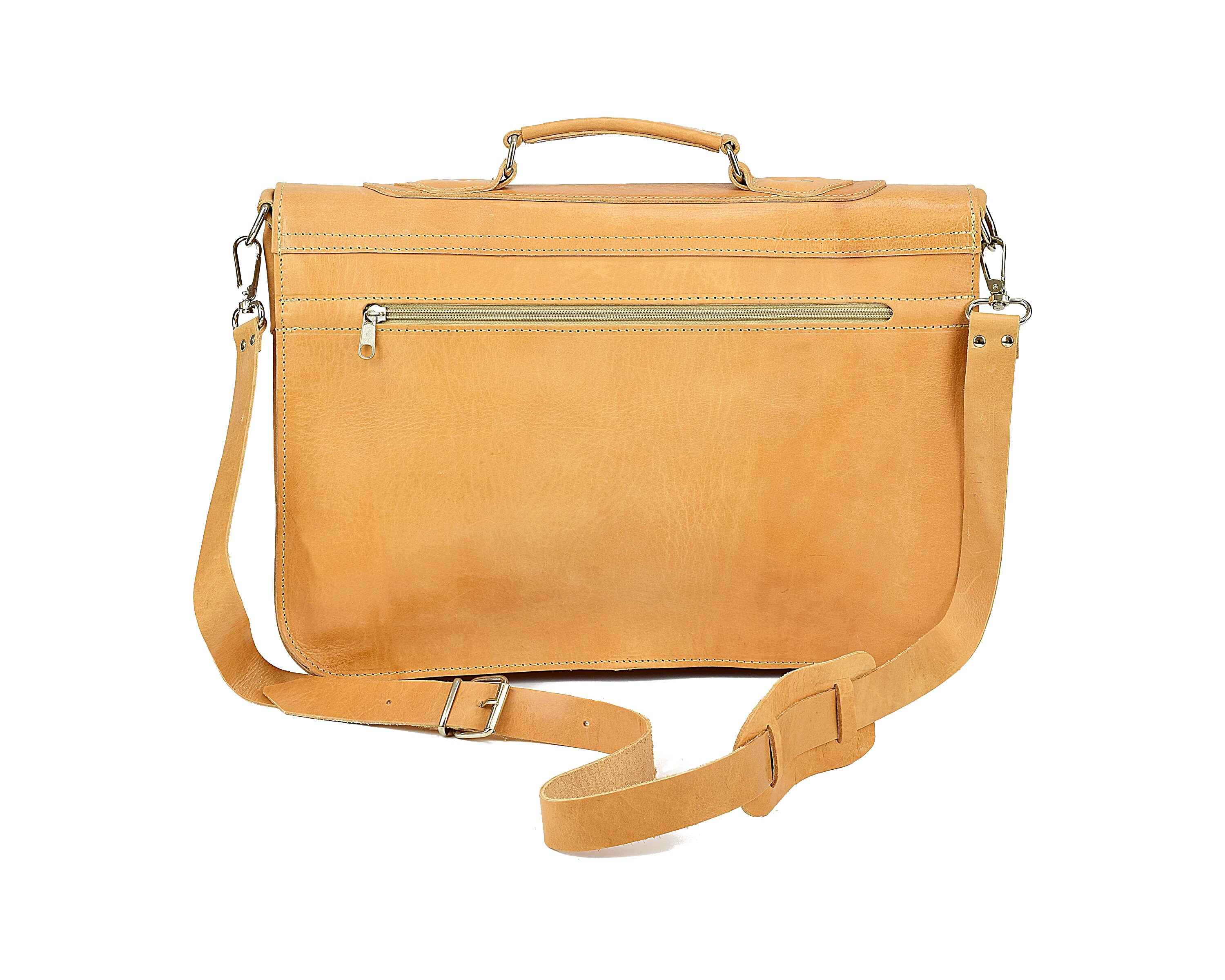 Leather Business Bag / Full Grain Leather Messenger Bag / Etsy