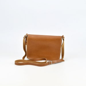 Woman Leather Shoulder Bag, Small Tote Bag Leather Clutch. 100% Full Grain Leather Handmade in Greece. image 10