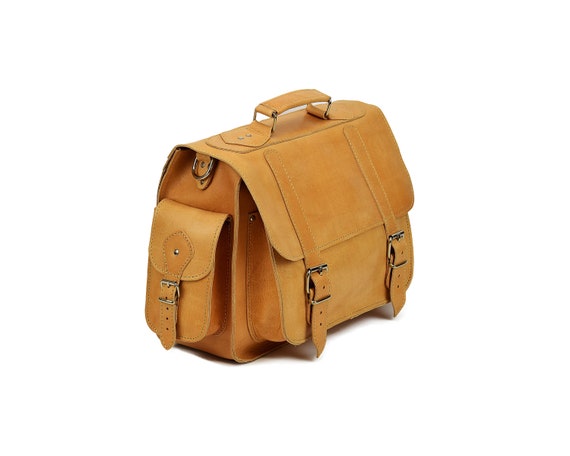Pequeño bolso mensajero maletín de cuero de 13 pulgadas bolsa | Etsy México