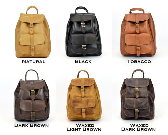 Leather Satchel Backpack - Vintage & Robust Rucksack | OKLA – Eiken Shop