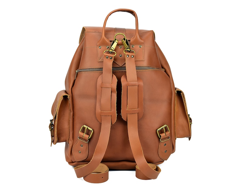 Extra Large Leather Backpack Handmade Fullgrain Leather Etsy