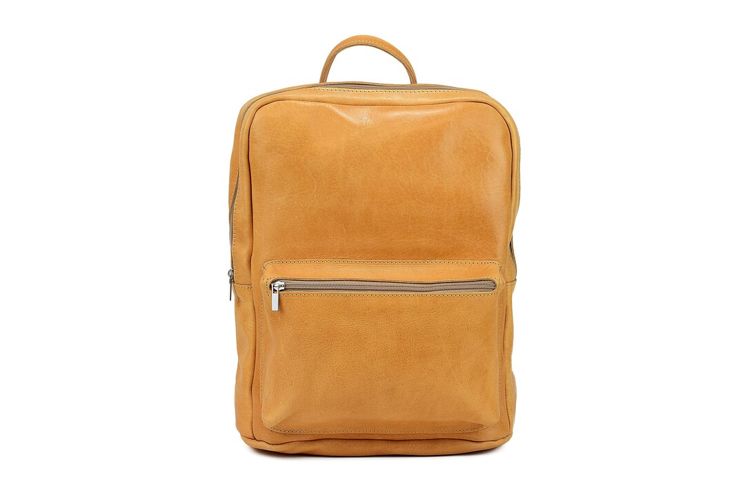 Full Grain Leather Laptop Backpack Office Rucksack 15 Inch Available in