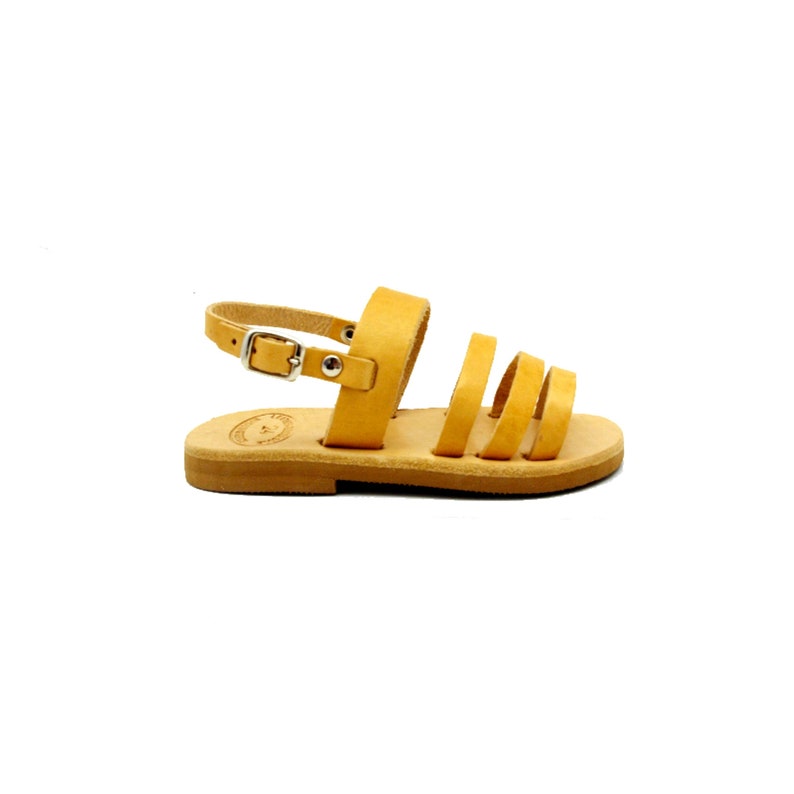 Baptism Gift. Unisex Kids/' Sandals Leather Shoes Children Boys /& Girls Footwear Handmade Genuine Leather Greek Sandals Slingback
