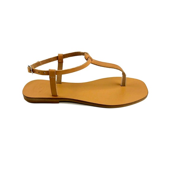 T-strap Thong Sandals Barefoot Sandal Woman Ankle Strap 