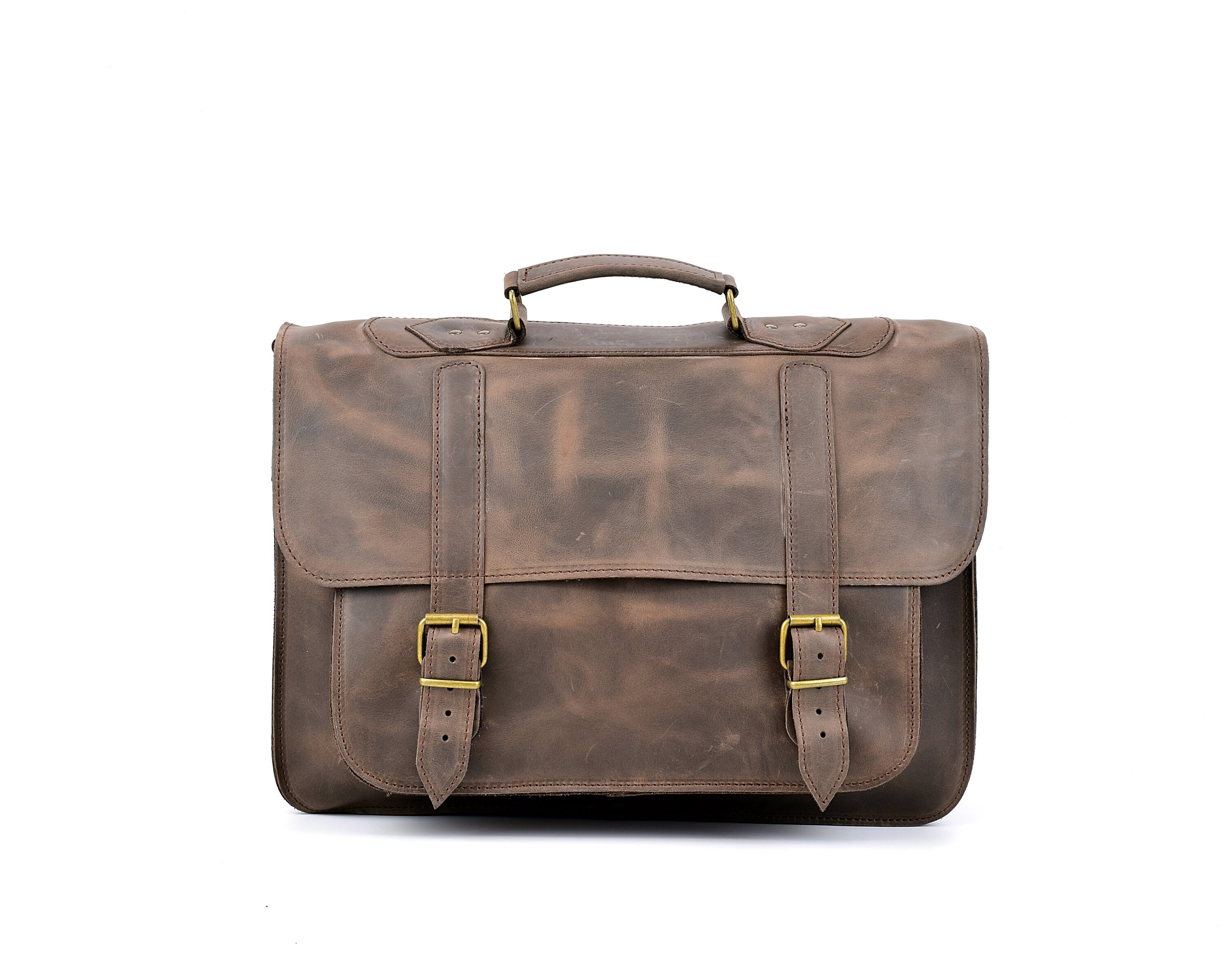 Leather Briefcase Men Messenger Bag Leather Laptop Bag | Etsy