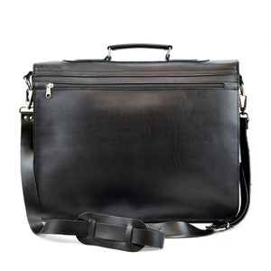 Full Grain Leather Briefcase, 17 Inch Laptop Messenger Bag ...