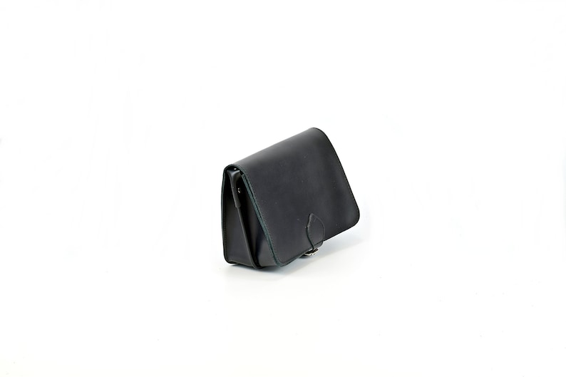 Woman Leather Shoulder Bag, Small Tote Bag Leather Clutch. 100% Full Grain Leather Handmade in Greece. image 7